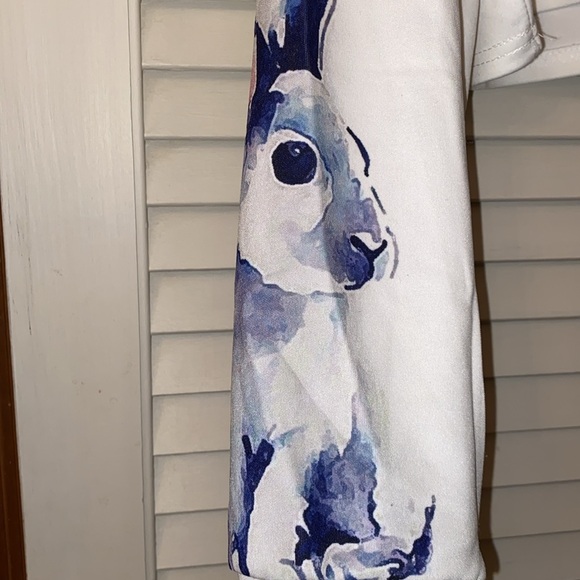 Watercolor Rabbit Print top - Picture 2 of 4